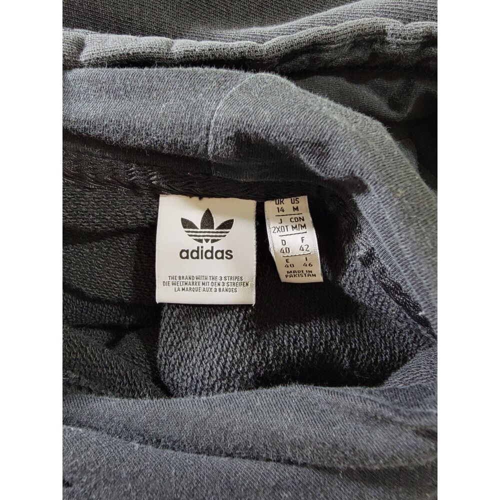 Adidas Grey Hoodie Sweatshirt - Medium - Picture 3 of 7